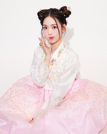 [졸업사진 한복대여] 꽃분홍 퓨전한복 여자한복