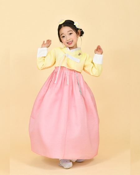[아동한복 판매] 아동한복 여아한복 핑크 치마 돌한복 설빔